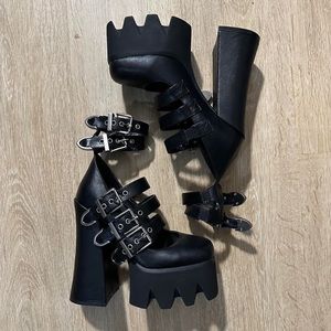 Lamoda nights out chunky platform heels